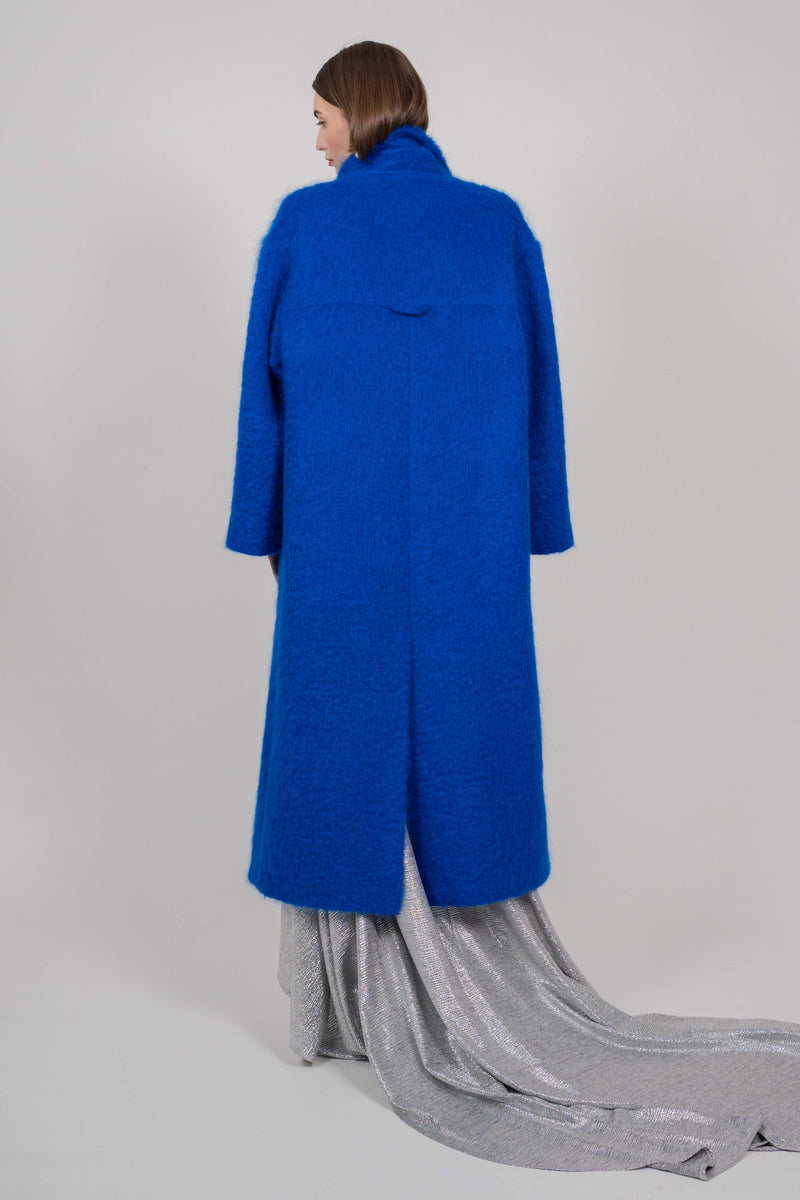 LONG COAT BLURR BLUE