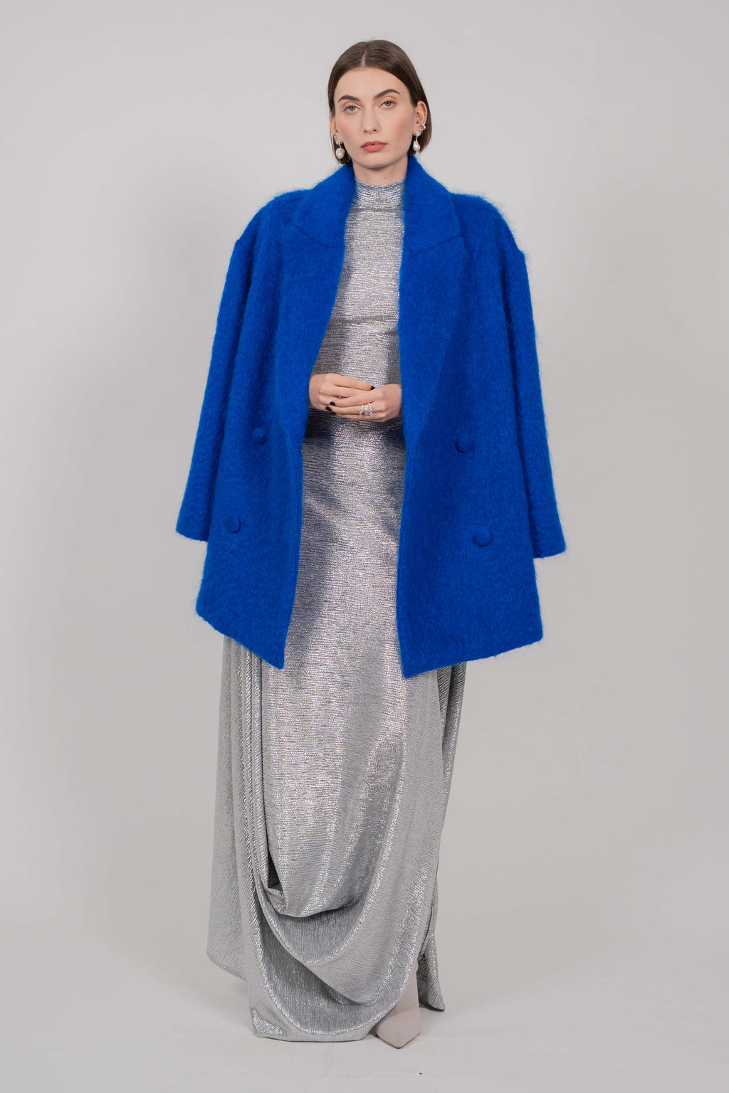 SHORT COAT BLURR BLUE