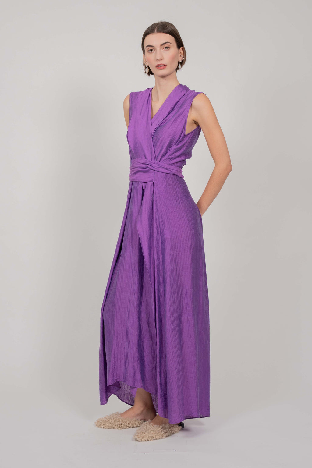 SUMMER DRESS ROBE MAXI (PURPLE)
