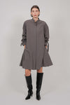 COTTON SHIRT MINI DRESS (SMOKY)