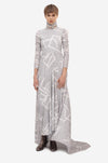 TURTLENECK MAXI DRESS WITH MARKS