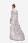 TURTLENECK MAXI DRESS WITH MARKS