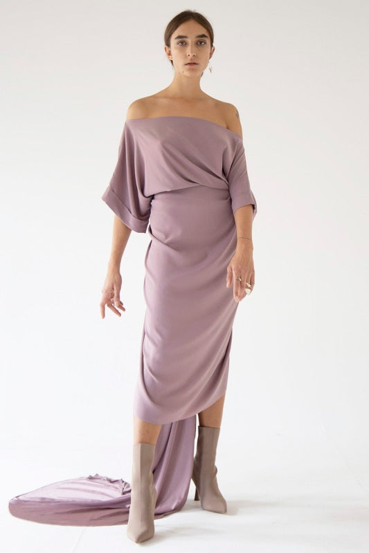 Dress Knot Maxi - Dusty Lavender Rental Dress