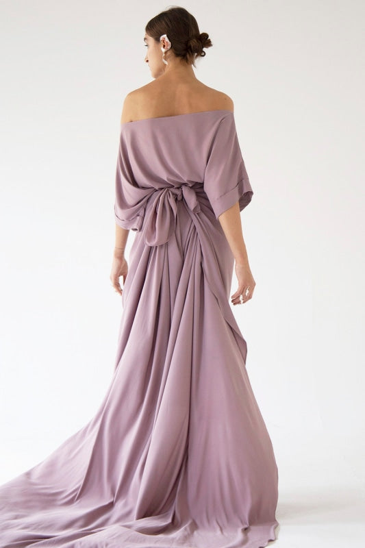 Dress Knot Maxi - Dusty Lavender Rental Dress