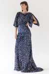 WING-SLEEVE SEQUIN DRESS – RENTAL