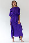 DRESS KNOT MIDI - PURPLE