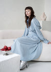 SHIRT DRESS MAXI - PALE BLUE