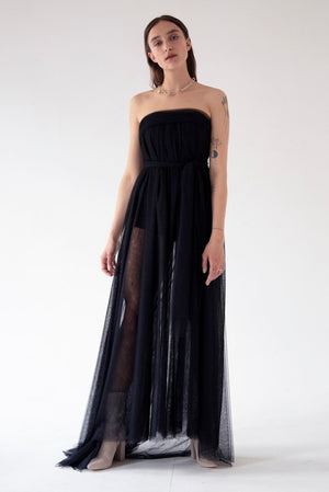 SEMITRANSPARENT DRESS