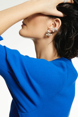 MARKÉTA RICHTEROVÁ - ROUND PURITY EARRINGS (Ag 925/1000, pearls)