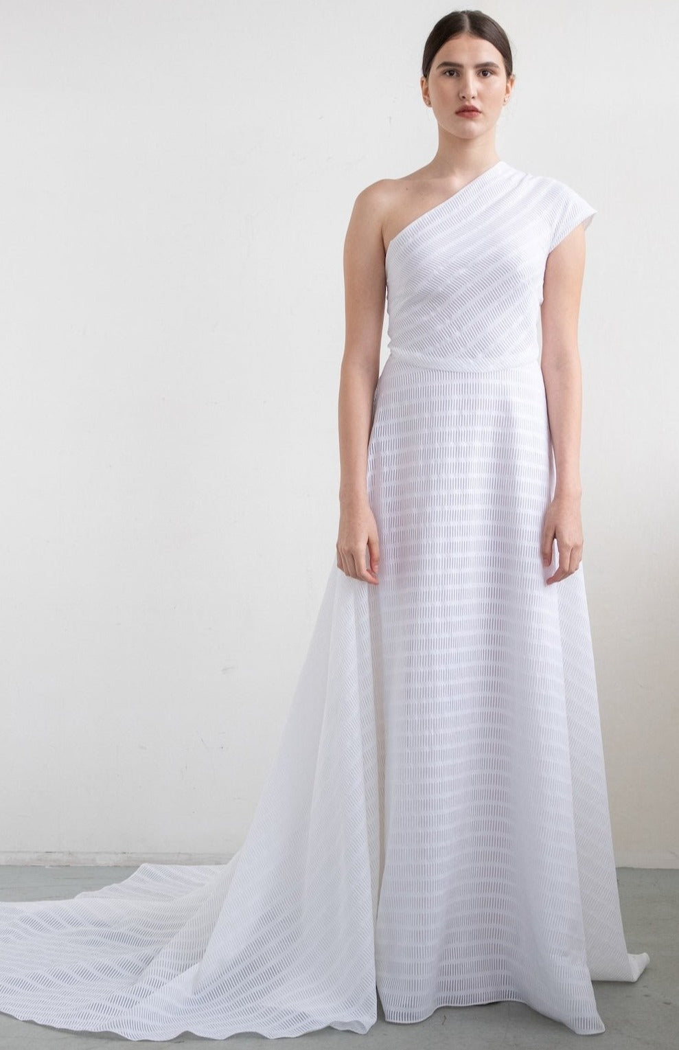 ASYMMETRIC WHITE DRESS - RENTAL