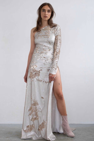 SEQUIN DRESS - PEARL