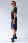 BASIC DRESS V NECK SHORT SLEEVES (TOUCH ME - GREEN)