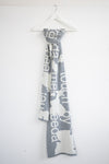 WOOL SCARF "TOUCH ME" GREY
