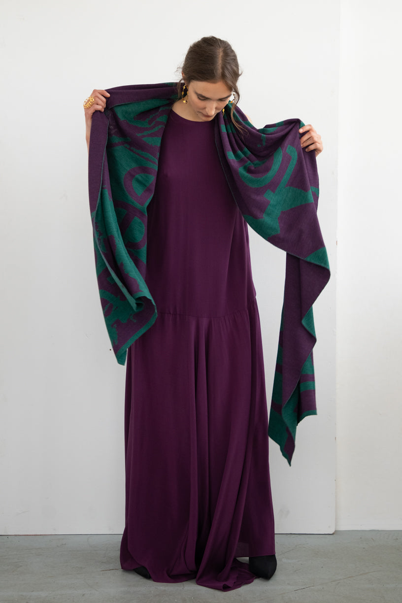 LIMITED VIOLET PLAID "TOUCH ME "