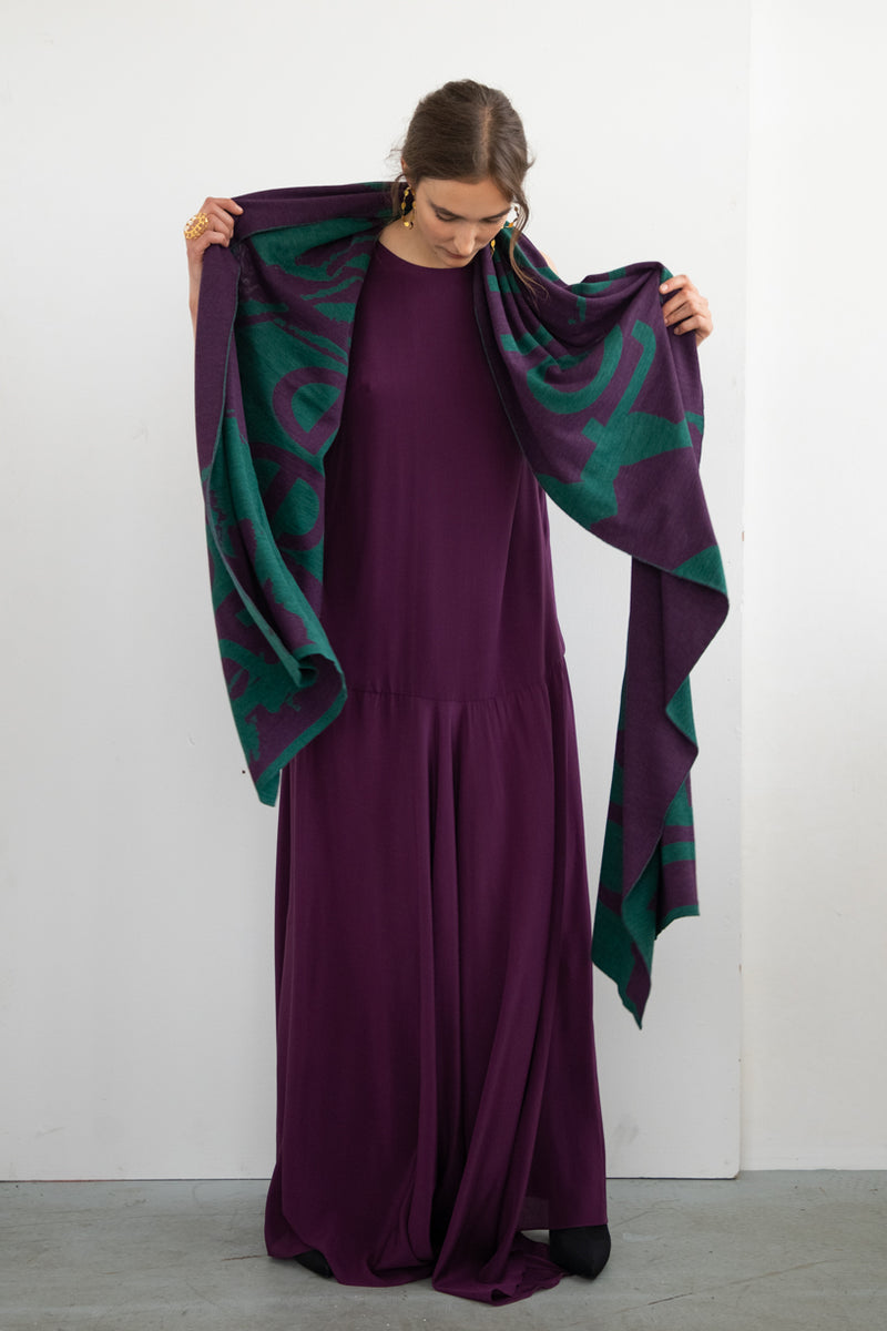 LIMITED VIOLET PLAID "TOUCH ME "