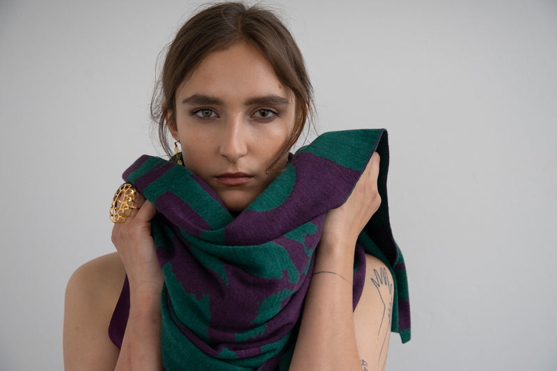 LIMITED VIOLET PLAID "TOUCH ME "