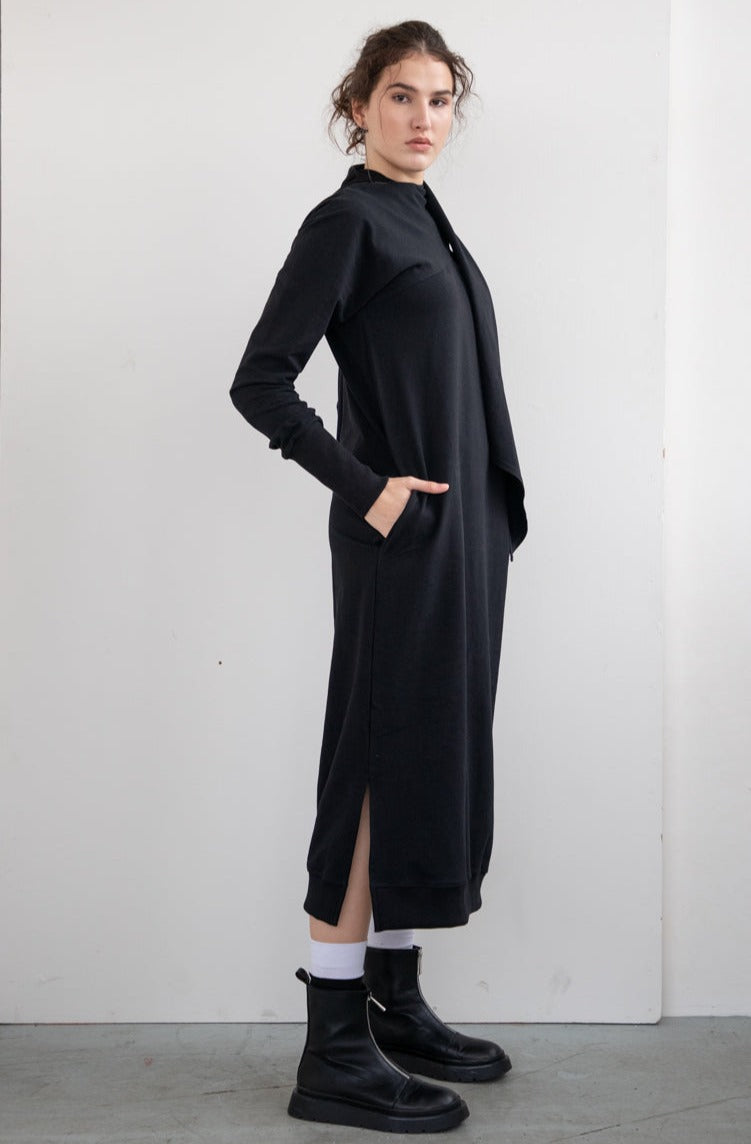 COTTON TIE WRAP DRESS