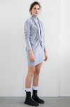 ASYMMETRIC TIE DRESS WITH LONG SLEEVE