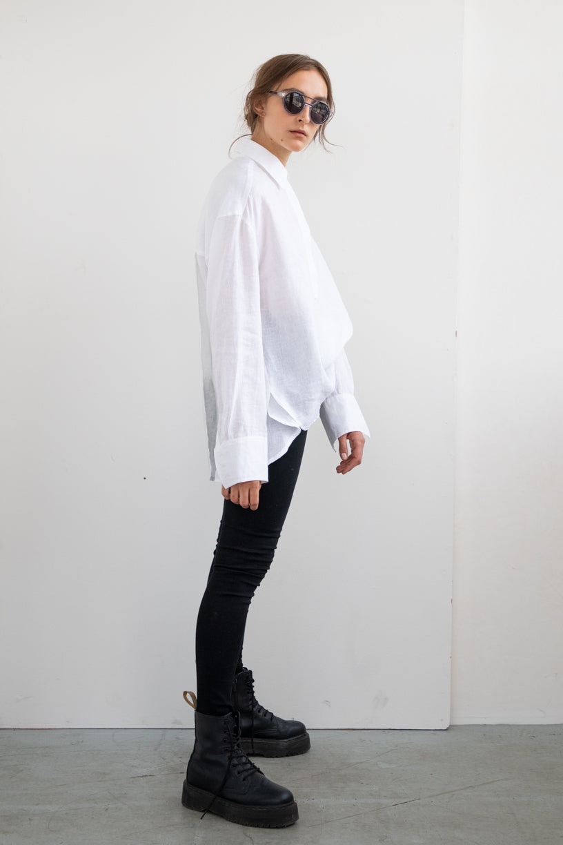 LINEN SHIRT WITH LONG SLEEVES