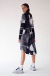 BASIC DRESS ROUND NECK LONG SLEEVES (CATCH ME - B&W, PINK)