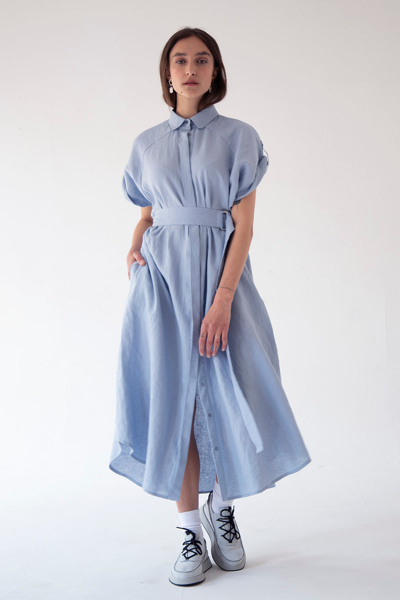 LINEN SHIRT DRESS II.