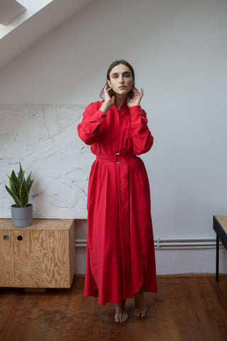 REVERSIBLE DRESS – RED & ORANGE I.
