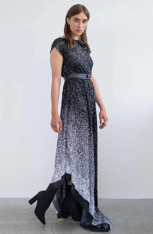 ASYMMETRIC SILK GOWN - RENTAL