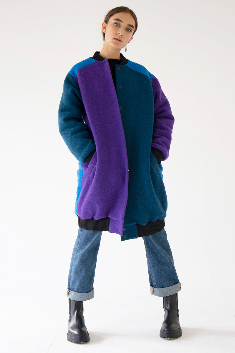 WOOL BOMBER - LONG - LIMITED EDITION