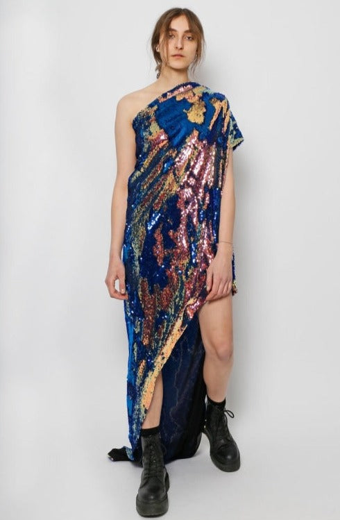 Asymmetric Dress Chameleon - Rental Dress