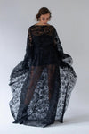 Maxi Lace Dress Black - Rental