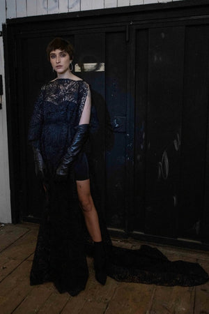 Maxi Lace Dress Black - Rental