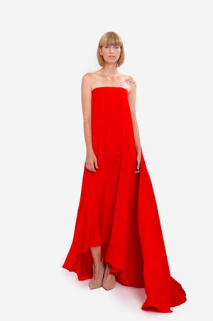 Leeda: dress - MAXI SILK DRESS - RENTAL