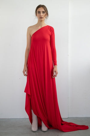 One Sleeve Wrap Dress Dress