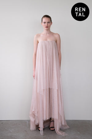 Leeda: dress - SEMITRANSPARENT DRESS - RENTAL