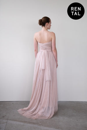 Leeda: dress - SEMITRANSPARENT DRESS - RENTAL