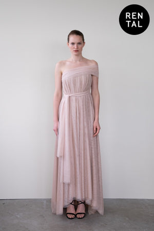 Leeda: dress - SEMITRANSPARENT DRESS - RENTAL