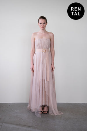 Leeda: dress - SEMITRANSPARENT DRESS - RENTAL